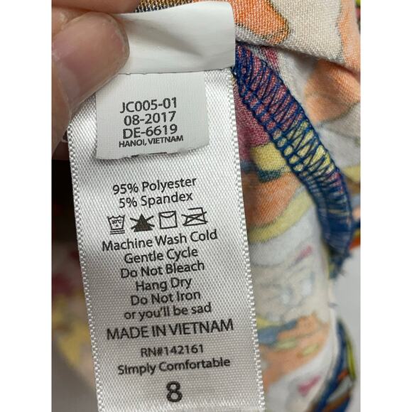 DISNEY LuLaRoe girls Mae dress size 8 Snow Whites 7 dwarfs - Picture 5 of 7